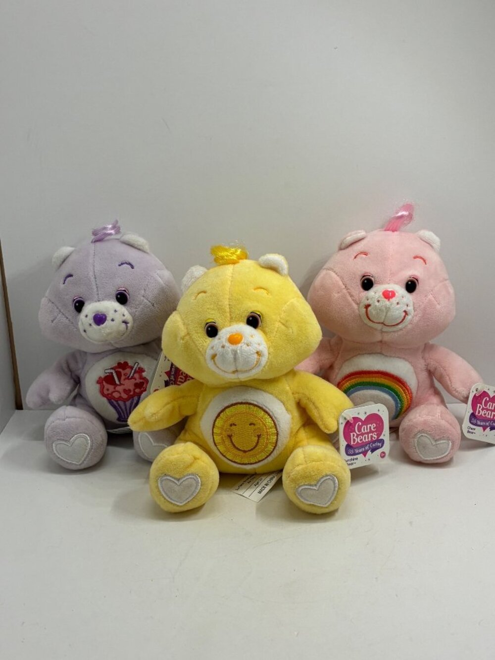 Care Bears Plush Set Funshine Cheer Share Bears 35th Anniversary 6" With Tags 20